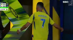 Así se fue Cristiano Ronaldo tras ser sustituido.
