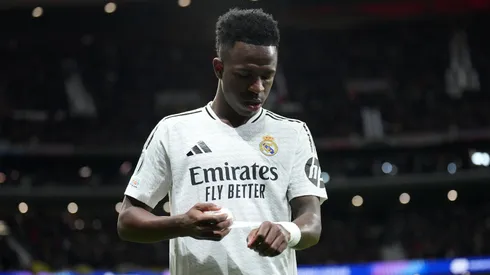 Vinícius Júnior durante un partido con el Real Madrid.