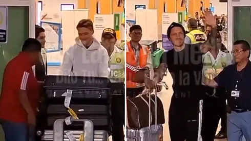 Gianluca Lapadula y Oliver Sonne llegaron al Perú.