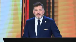 Alejandro Domínguez, presidente de la CONMEBOL, durante el sorteo de la Copa Libertadores.