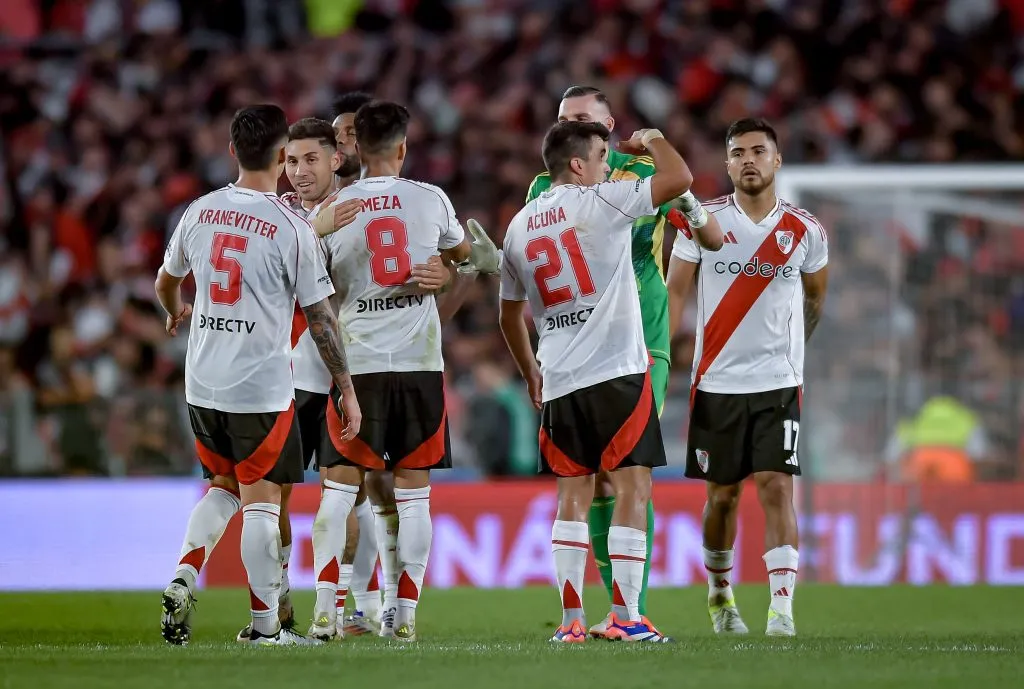 River Plate jugando contra Atlético Tucumán. (Photo by Marcelo Endelli/Getty Images)