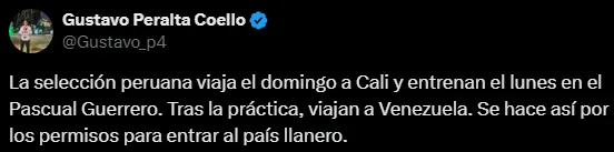 Información de Gustavo Peralta (Foto: X).