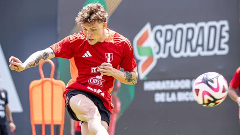 Oliver Sonne en los entrenamientos de Perú.