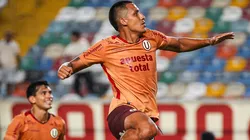 Alex Valera celebrando su gol ante Nacional.