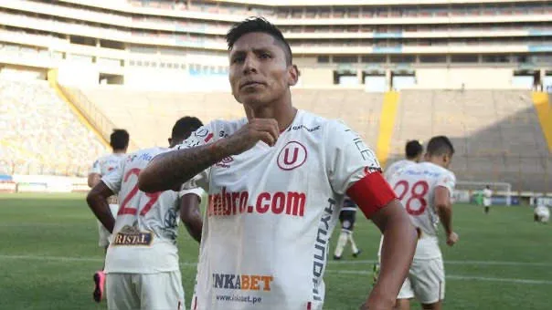 Raúl Ruidíaz celebrando en la Liga 1. (Foto: Universitario).