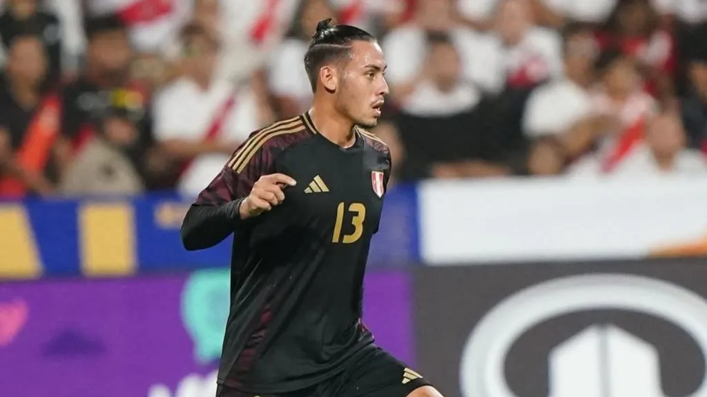 Erick Noriega, en su debut en la Selección Peruana en 2024 (Instagram @ericknoriega34).