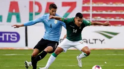 Imagen del último partido entre Bolivia y Uruguay en la altura.