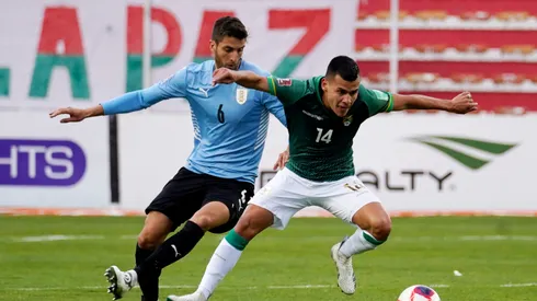 Imagen del último partido entre Bolivia y Uruguay en la altura.