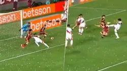 Las dos jugadas polémicas que Perú reclamó penal.