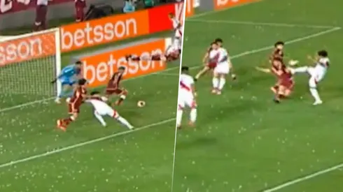 Las dos jugadas polémicas que Perú reclamó penal.