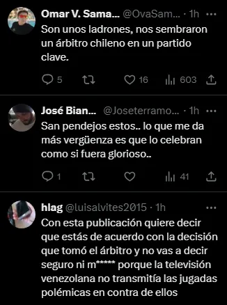 Comentarios hinchas peruanos (Foto: X).