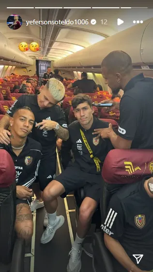 La respuesta en las historias de Instagram de Soteldo contra el diario Trome (Instagram @yefersonsoteldo1006).