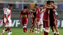 Edison Flores en la derrota ante Venezuela.