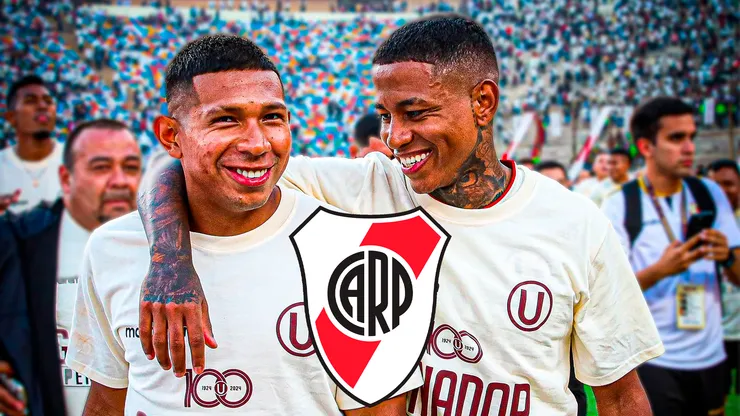 Edison Flores y Andy Polo ante River Plate. (Foto: Getty Images)
