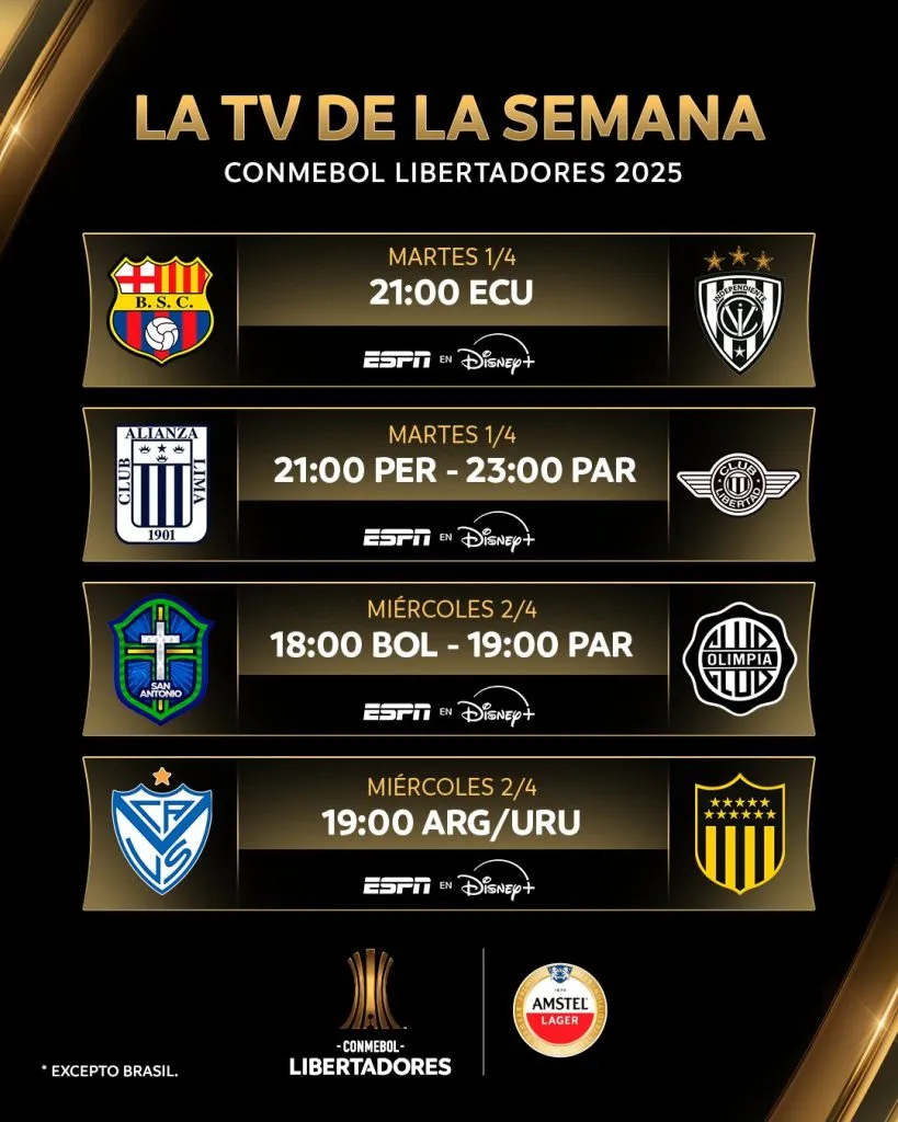 Dónde ver Alianza Lima vs. Libertad por Copa Libertadores 2025.