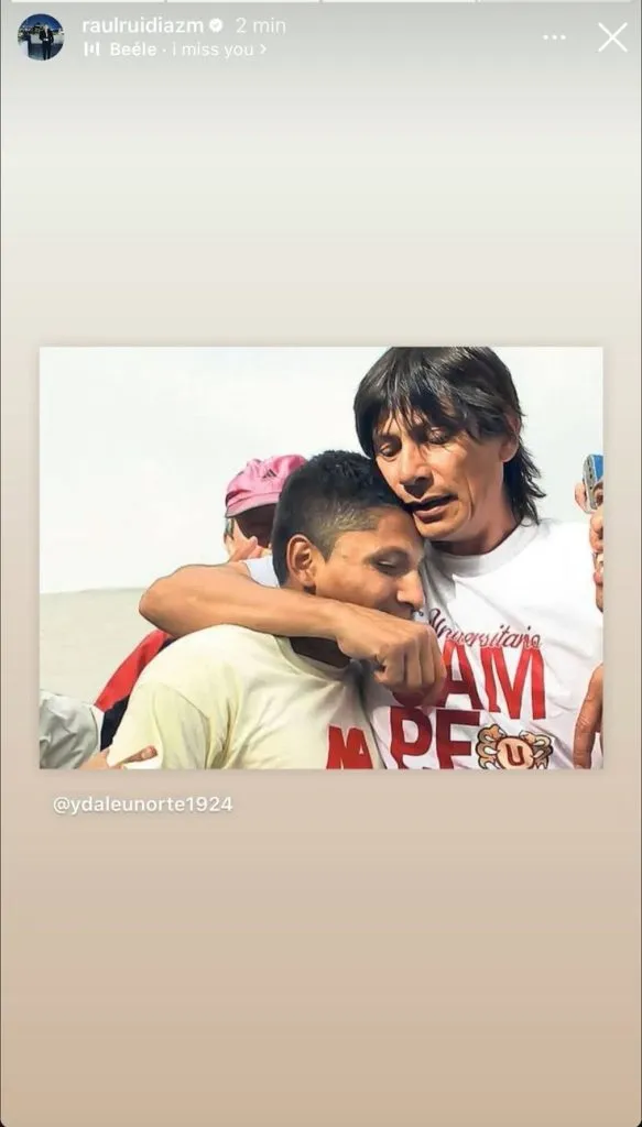 Raúl Ruidíaz a través de su cuenta personal de Instagram.