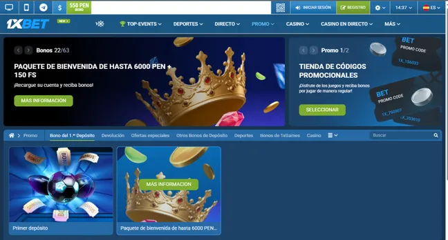 Bono de bienvenida 1xBet