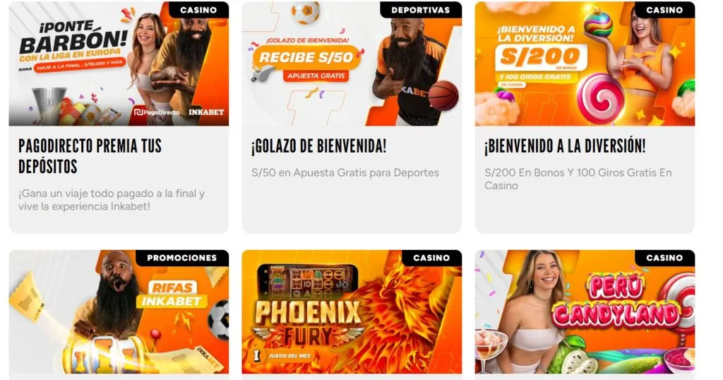 Bono de bienvenida Inkabet 
