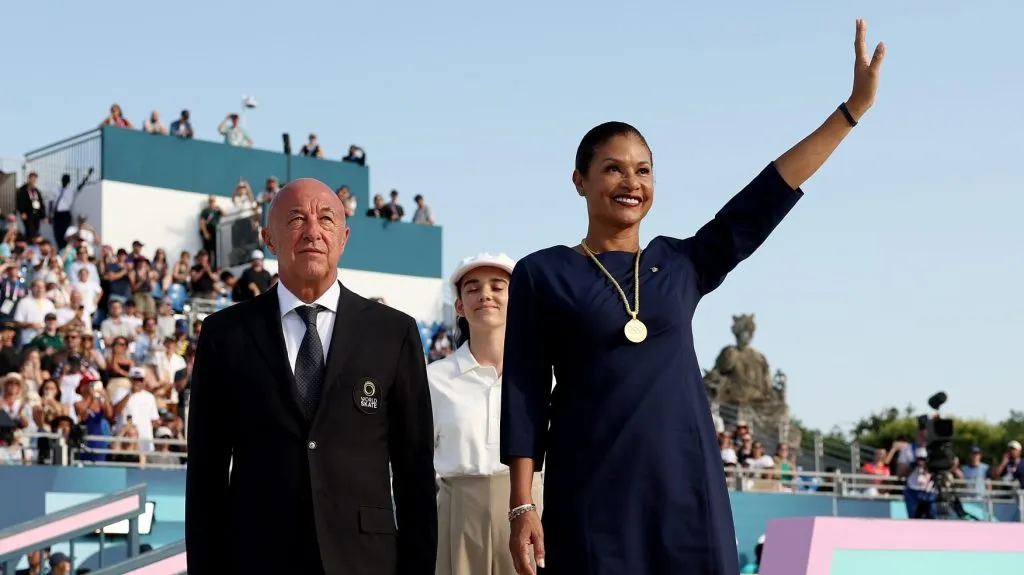 Cecilia Tait homenajeada durante los Juegos Olímpicos de París 2024. (Getty Images)