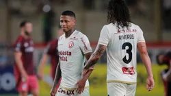 Andy Polo y Williams Riveros en la derrota de Universitario frente a River Plate.