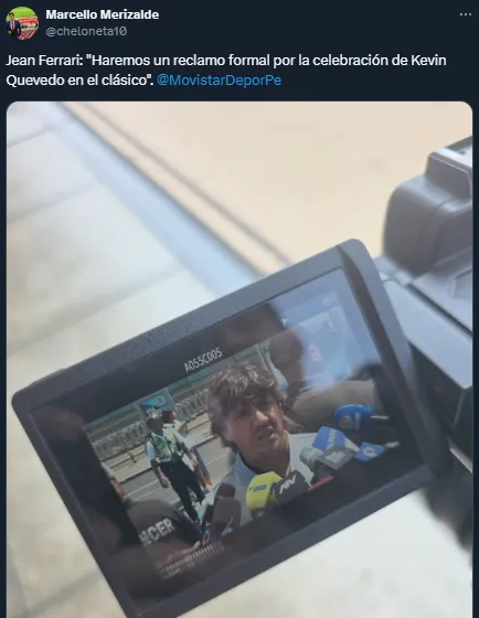 Jean Ferrari confirmó que presentará queja formal contra el festejo de Quevedo (X @cheloneta10).
