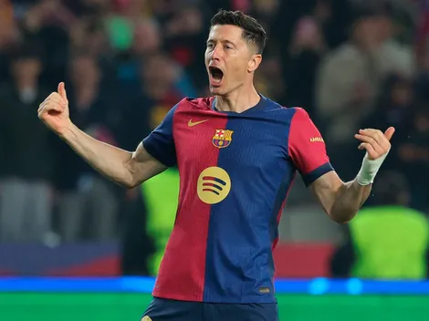 Lewandowski anotó un doblete en el Barcelona vs. Dortmund por Champions