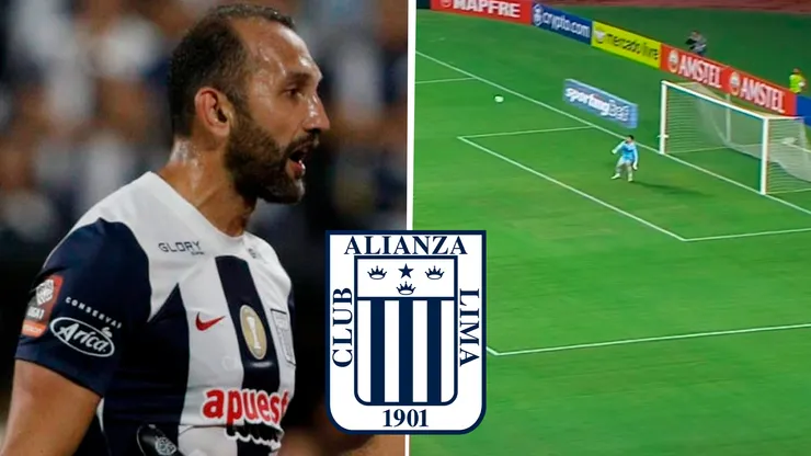 Hernán Barcos casi marca el 1-0 de Alianza vs. Sao Paulo. (Foto: Getty Imges)