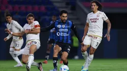 Universitario, en la derrota ante Independiente del Valle.