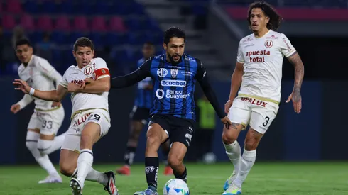 Universitario, en la derrota ante Independiente del Valle.
