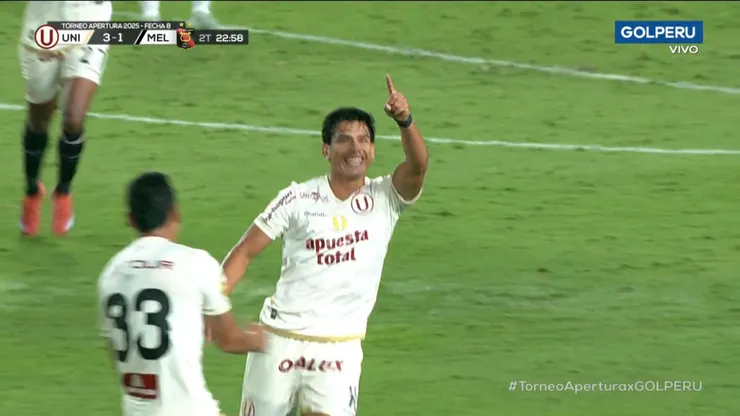 José Rivera consiguió el 3-1 ante Melgar.