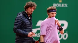 Marat Safin, junto a Andrey Rublev.