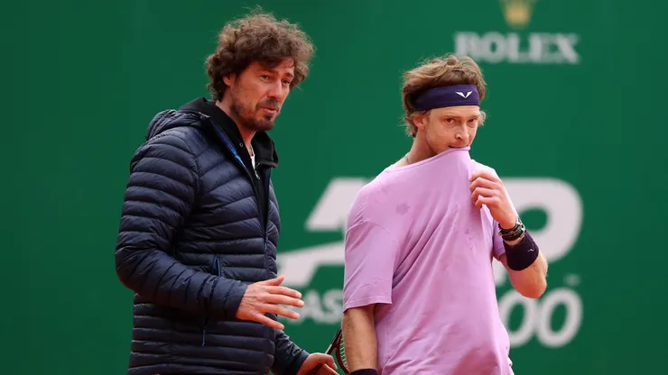 Marat Safin, junto a Andrey Rublev.