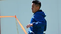 Christian Cueva entrenando en Cienciano.