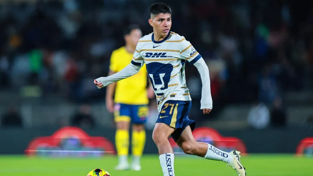 Piero Quispe, futbolista peruano de Pumas UNAM (Getty Images).
