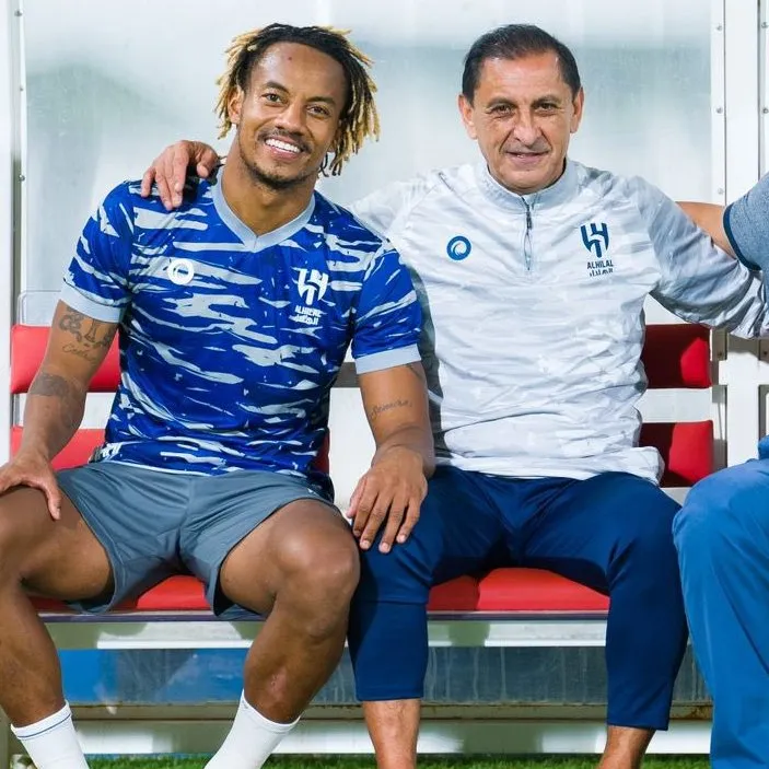André Carrillo y Ramón Díaz en Al-Hilal. (Foto: X).