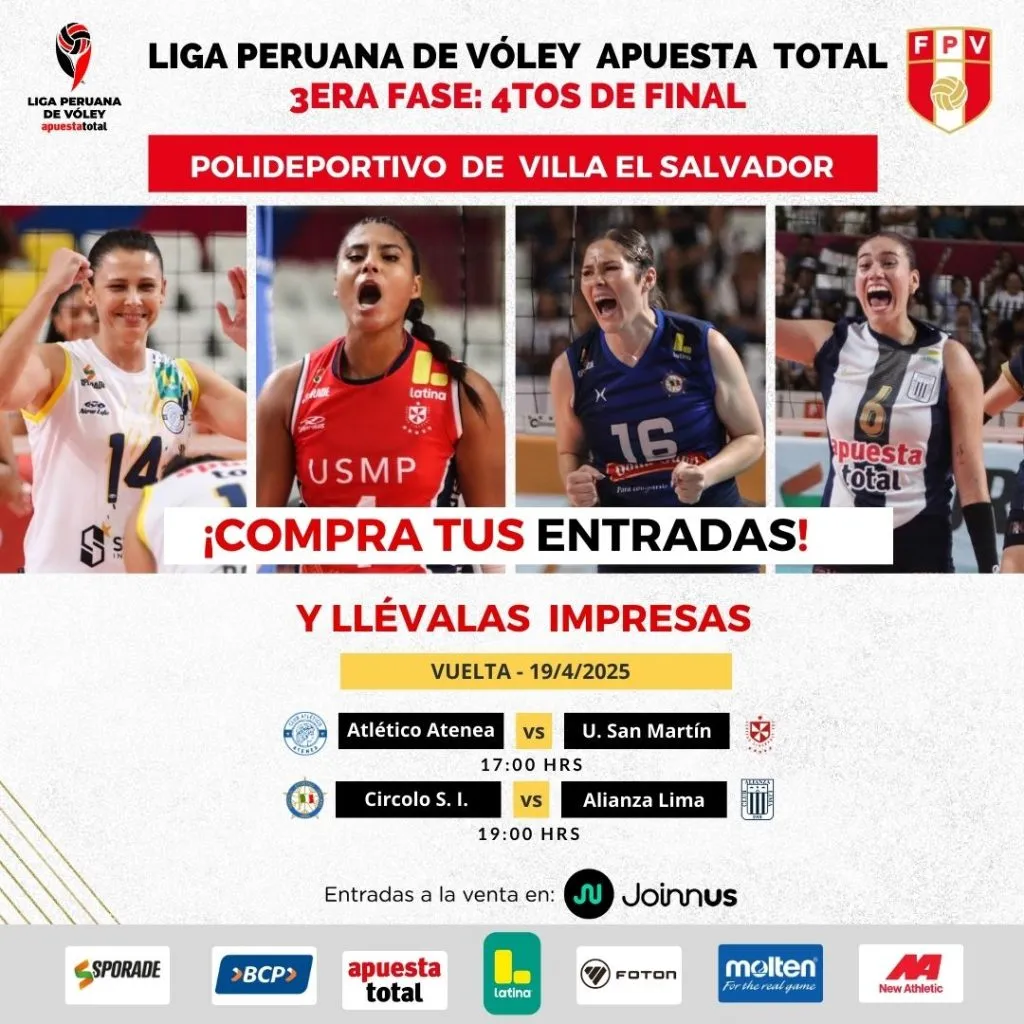 Programación de los partidos de vuelta de los cuartos de final.