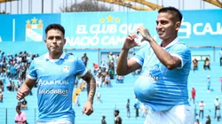 Martín Távara festeja su gol en el triunfo de Sporting Cristal por 1-0 ante Cusco.