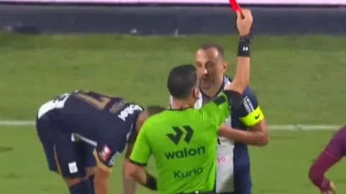 Así vio la tarjeta roja Barcos en Alianza Lima.