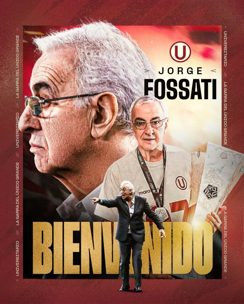 Anuncio oficial de Jorge Fossati. (Foto: Universitario de Deportes).