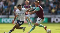 Oliver Sonne, en uno de los partidos con Burnley en el Championship.