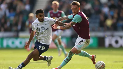 Oliver Sonne, en uno de los partidos con Burnley en el Championship.