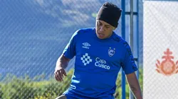 Christian Cueva entrenando.