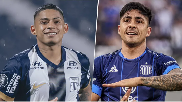 Kevin Quevedo y Cristian Tarragona, figuras de Alianza Lima y Talleres respectivamente.