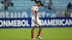 Fabio Rojas en la derrota de Atlético Grau con Gremio en la Copa Sudamericana 2025.