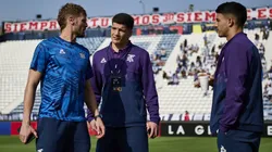 Jugadores de Talleres en Matute.