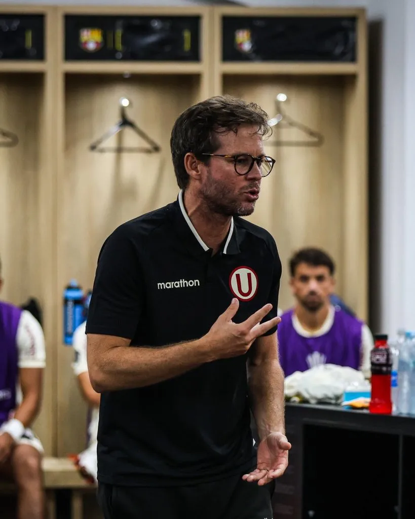 Manuel Barreto en el camerino. (Foto: Universitario).