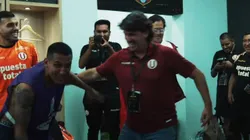 Efusiva celebración de Universitario tras triunfo ante Barcelona SC.