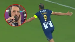 Narrador argentino es criticado por no celebrar gol de Hernán Barcos ante Talleres.