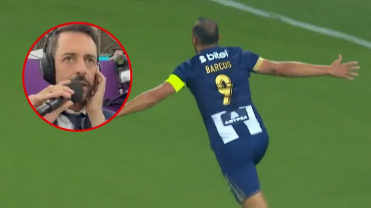 Narrador argentino es criticado por no celebrar gol de Hernán Barcos ante Talleres.