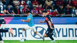 Santiago Gonzáles abrió el marcador ante Cerro Porteño en Asunción.